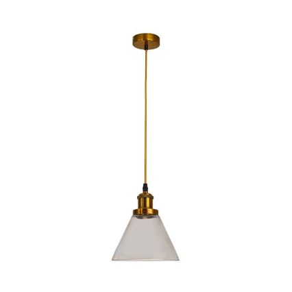 Ljuskrona med textilsladd 1xE27/60W/230V diameter 18,5 cm