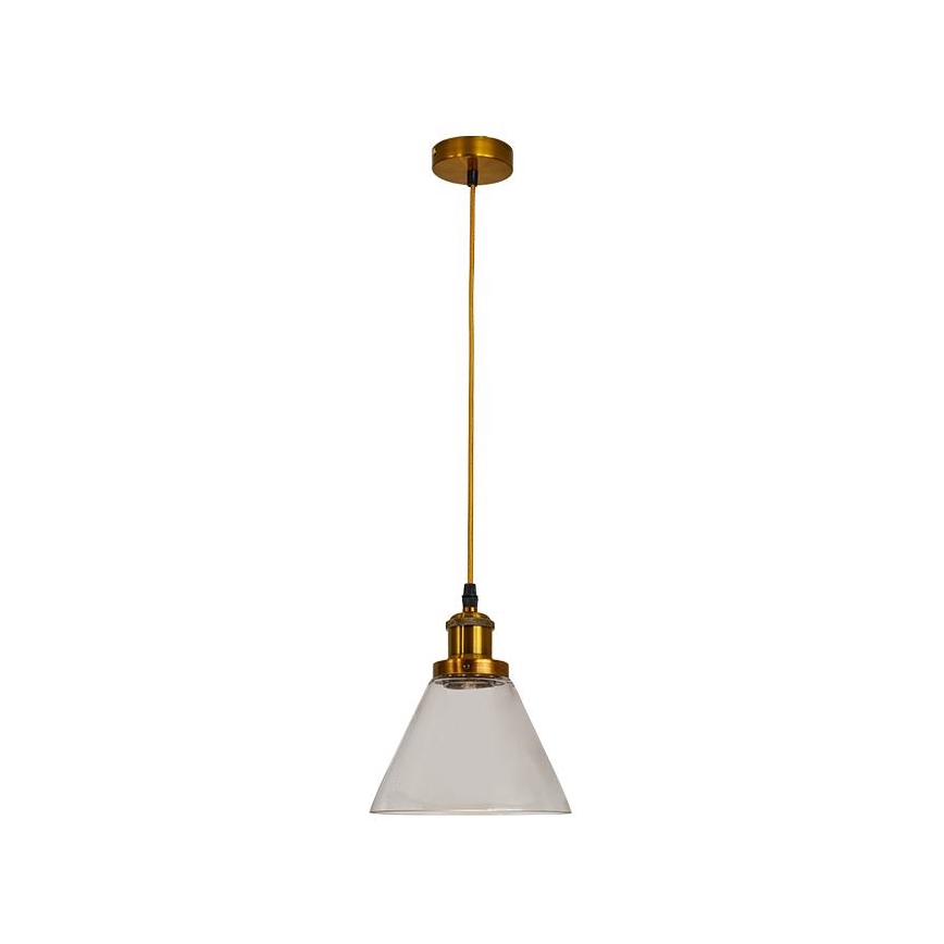 Ljuskrona med textilsladd 1xE27/60W/230V diameter 18,5 cm