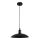 Ljuskrona med textilsladd 1xE27/60W/230V diameter 29 cm svart