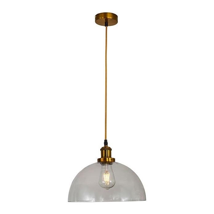 Ljuskrona med textilsladd 1xE27/60W/230V diameter 30 cm