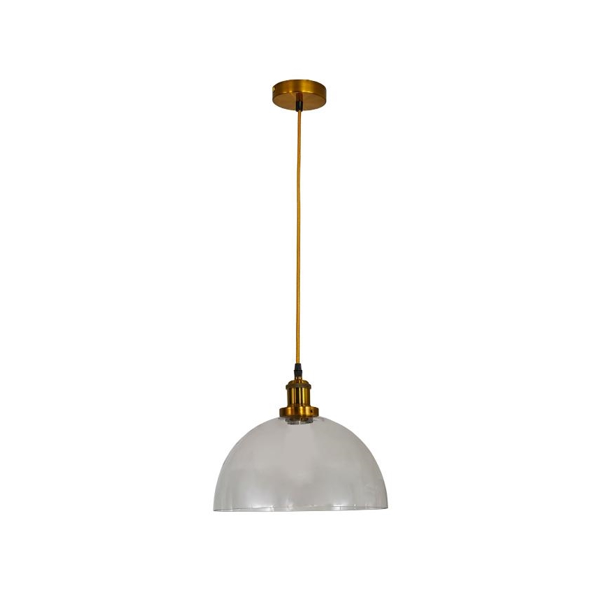Ljuskrona med textilsladd 1xE27/60W/230V diameter 30 cm