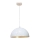 Ljuskrona med textilsladd 1xE27/60W/230V diameter 30 cm vit