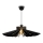 Ljuskrona med textilsladd 1xE27/60W/230V svart diameter 52 cm