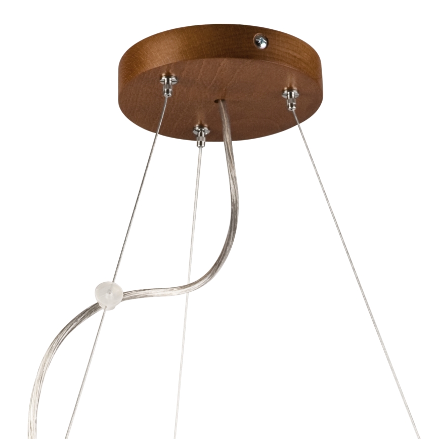 Ljuskrona med textilsladd 3xE27/60W/230V ø 47 cm tall - FSC certifierade