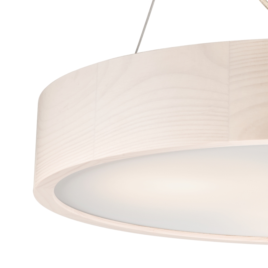 Ljuskrona med textilsladd 3xE27/60W/230V ø 47 cm tall - FSC certifierade