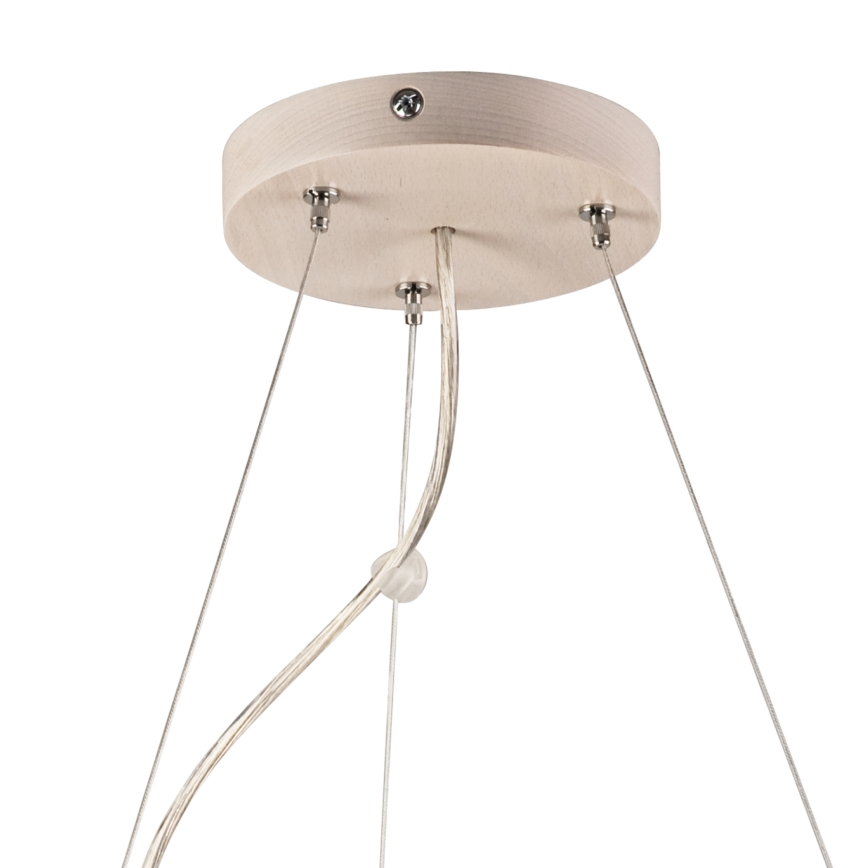 Ljuskrona med textilsladd 3xE27/60W/230V ø 47 cm tall