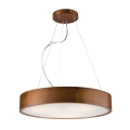 Ljuskrona med textilsladd 3xE27/60W/230V ø 47 cm tall - FSC certifierade