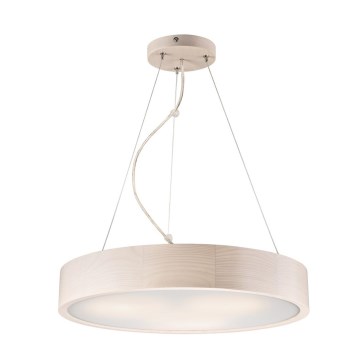 Ljuskrona med textilsladd 3xE27/60W/230V ø 47 cm tall - FSC certifierade