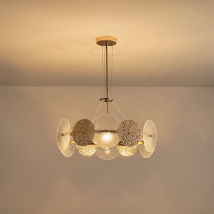 Ljuskrona med textilsladd 6xE14/40W/230V