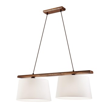 Ljuskrona med textilsladd AIDA 2xE27/60W/230V - FSC certifierade