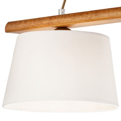 Ljuskrona med textilsladd AIDA 3xE27/60W/230V ek - FSC certifierade