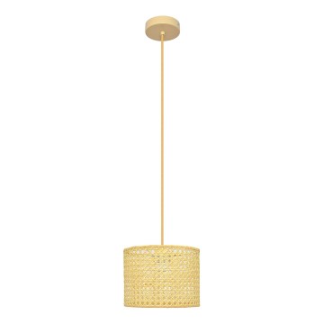 Ljuskrona med textilsladd ALBA 1xE27/15W/230V diameter 20 cm rotting