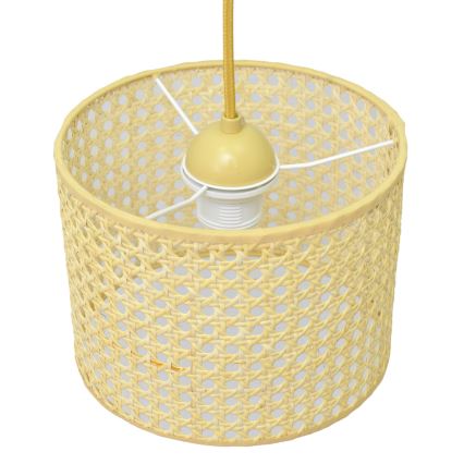 Ljuskrona med textilsladd ALBA 1xE27/15W/230V diameter 20 cm rotting