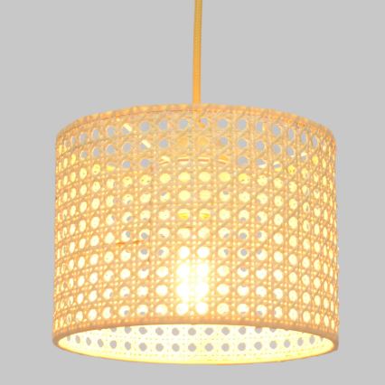 Ljuskrona med textilsladd ALBA 1xE27/15W/230V diameter 20 cm rotting