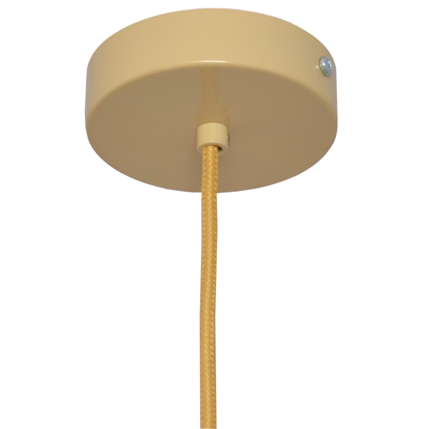 Ljuskrona med textilsladd ALBA 1xE27/15W/230V diameter 20 cm rotting