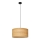 Ljuskrona med textilsladd ALBA 1xE27/15W/230V diameter 40 cm brun/svart