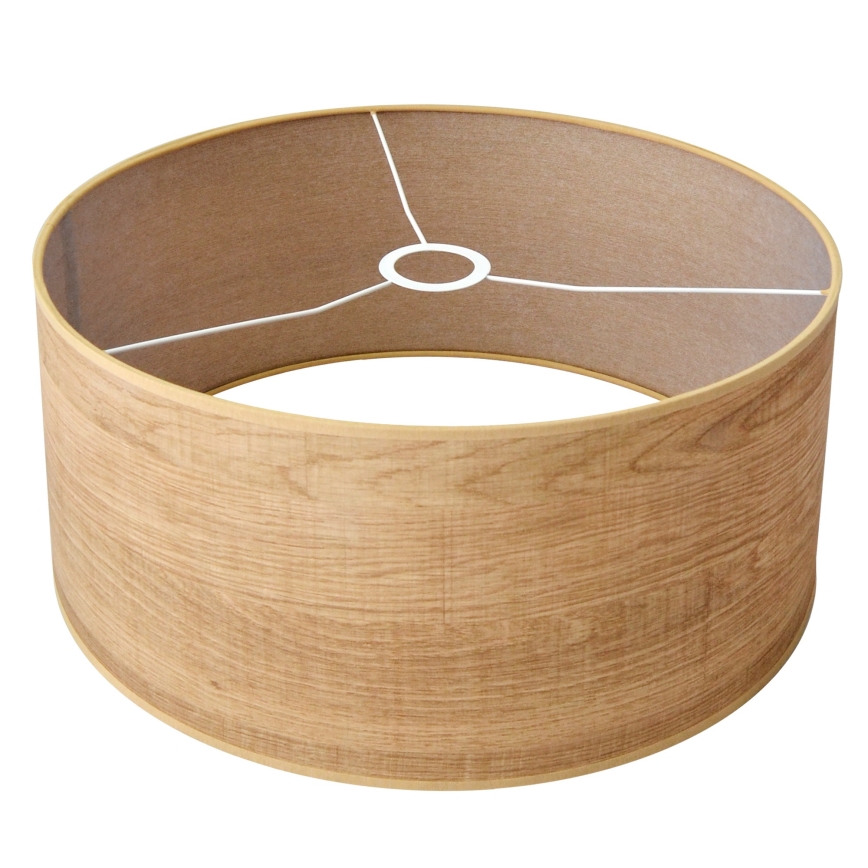 Ljuskrona med textilsladd ALBA 1xE27/15W/230V diameter 40 cm brun/svart