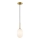 Ljuskrona med textilsladd ALIAS 1xG9/8W/230V diameter 12 cm guld