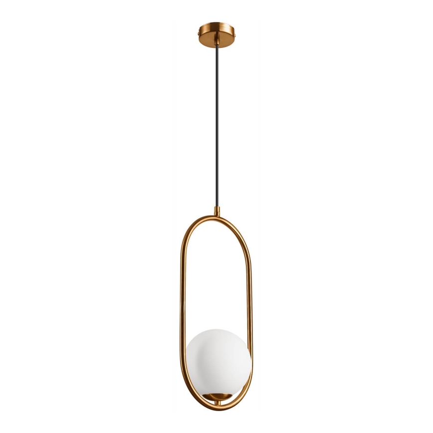 Ljuskrona med textilsladd AMBER 1xG9/5W/230V 140 cm