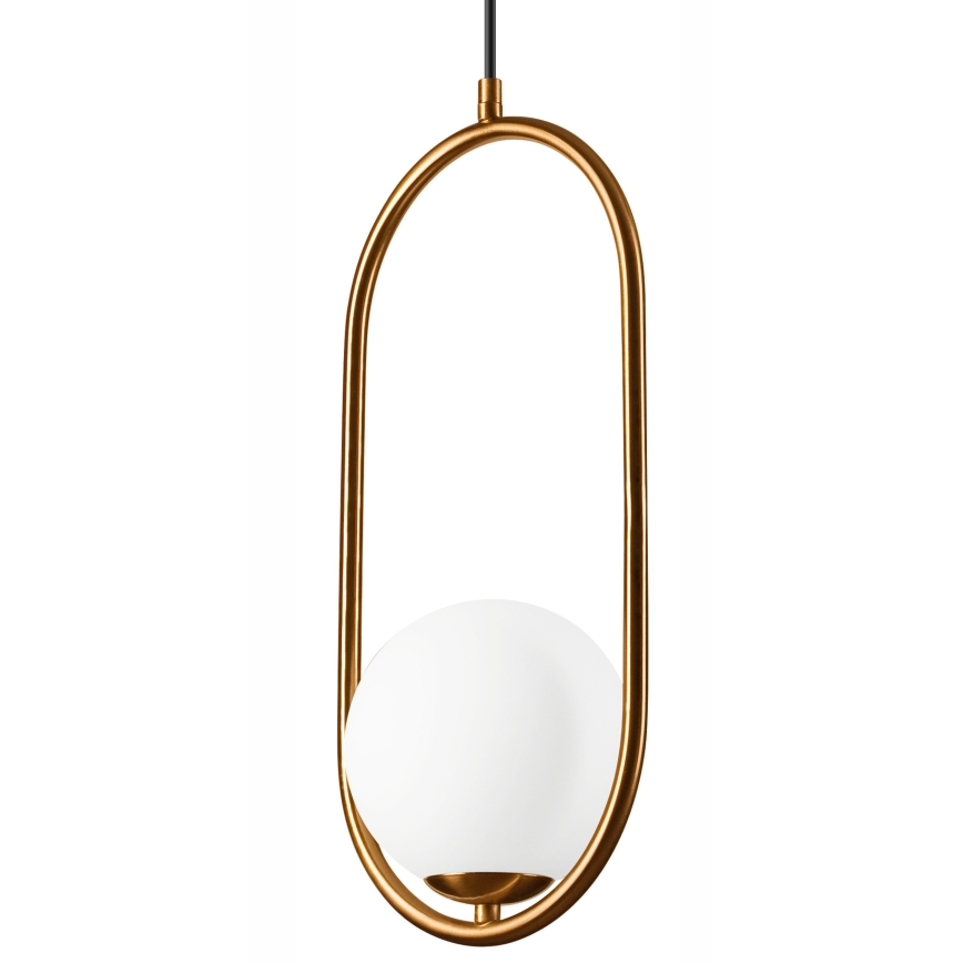 Ljuskrona med textilsladd AMBER 1xG9/5W/230V 140 cm