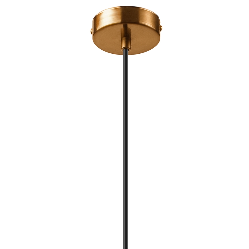 Ljuskrona med textilsladd AMBER 1xG9/5W/230V 140 cm