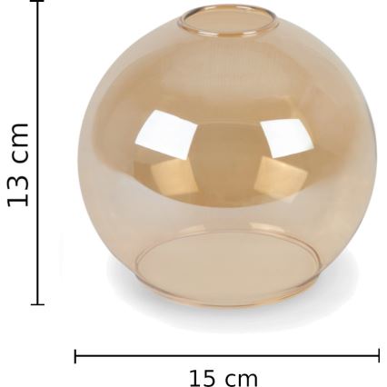 Ljuskrona med textilsladd AMBRE WOOD 3xE27/60W/230V diameter 30 cm