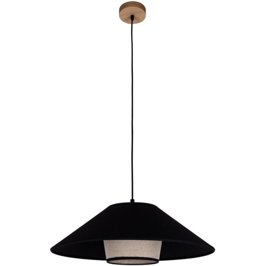 Ljuskrona med textilsladd AMIGO 1xE27/60W/230V ek – FSC certifierade