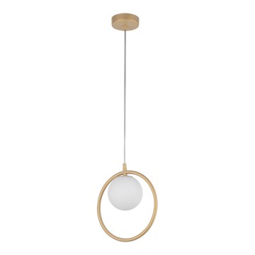 Ljuskrona med textilsladd AQUA 1xG9/12W/230V guld