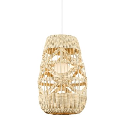 Ljuskrona med textilsladd ARONA 1xG9/9W/230V diameter 25 cm rotting/beige