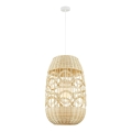 Ljuskrona med textilsladd ARONA 1xG9/9W/230V diameter 40 cm rotting/beige