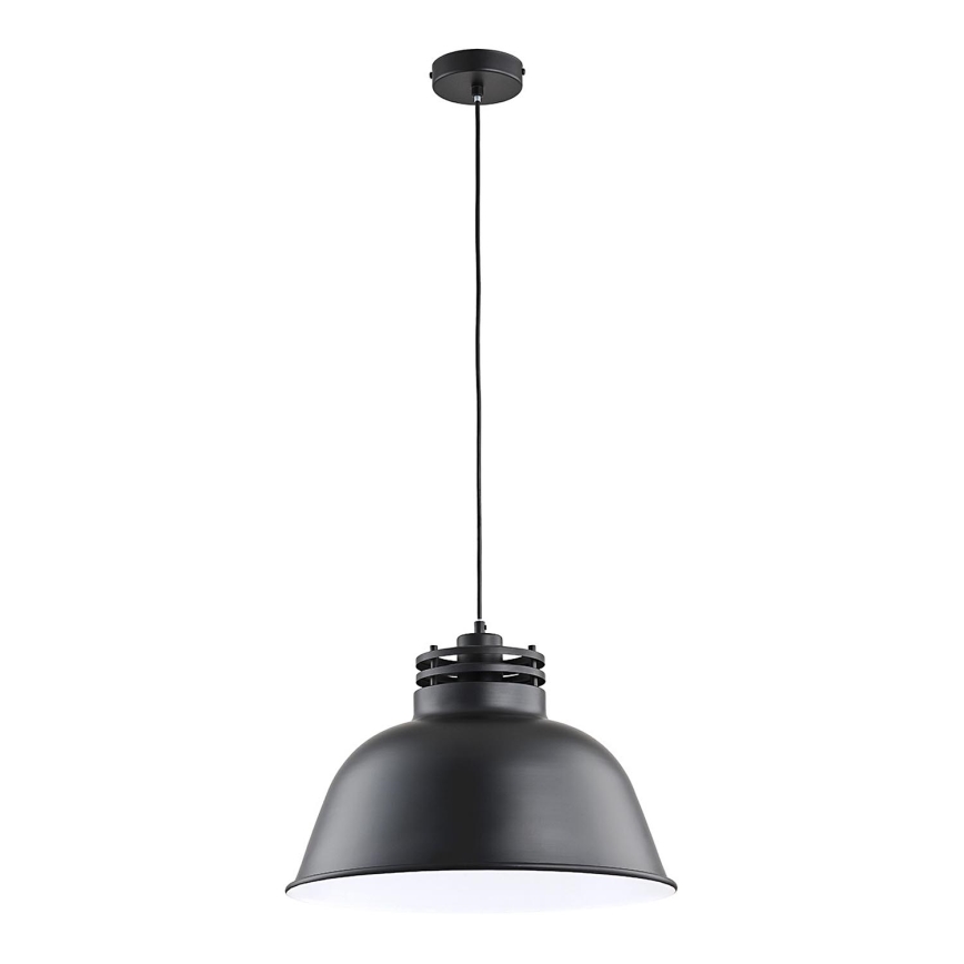 Ljuskrona med textilsladd ARRIZO 1xE27/15W/230V svart
