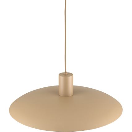 Ljuskrona med textilsladd ASTRA 1xE27/15W/230V diameter 41 cm beige
