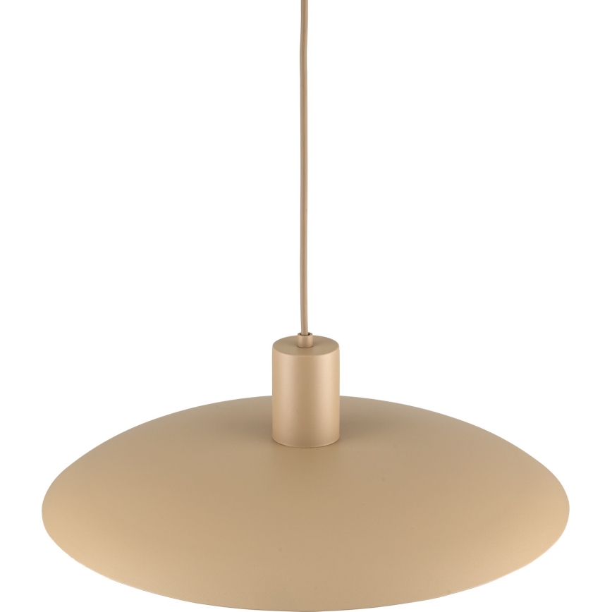 Ljuskrona med textilsladd ASTRA 1xE27/15W/230V diameter 41 cm beige