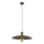 Ljuskrona med textilsladd ASTRA 1xE27/15W/230V diameter 41 cm brun