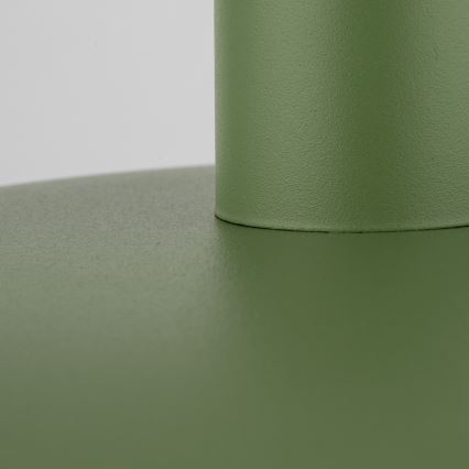 Ljuskrona med textilsladd ASTRA 1xE27/15W/230V diameter 41 cm grön