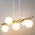 Ljuskrona med textilsladd AVOLA 5xG9/12W/230V guld