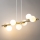Ljuskrona med textilsladd AVOLA 7xG9/12W/230V guld