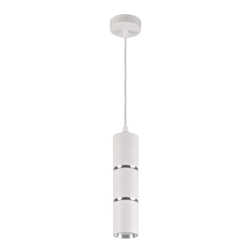 Ljuskrona med textilsladd BAMBOO 1xGU10/10W/230V vit