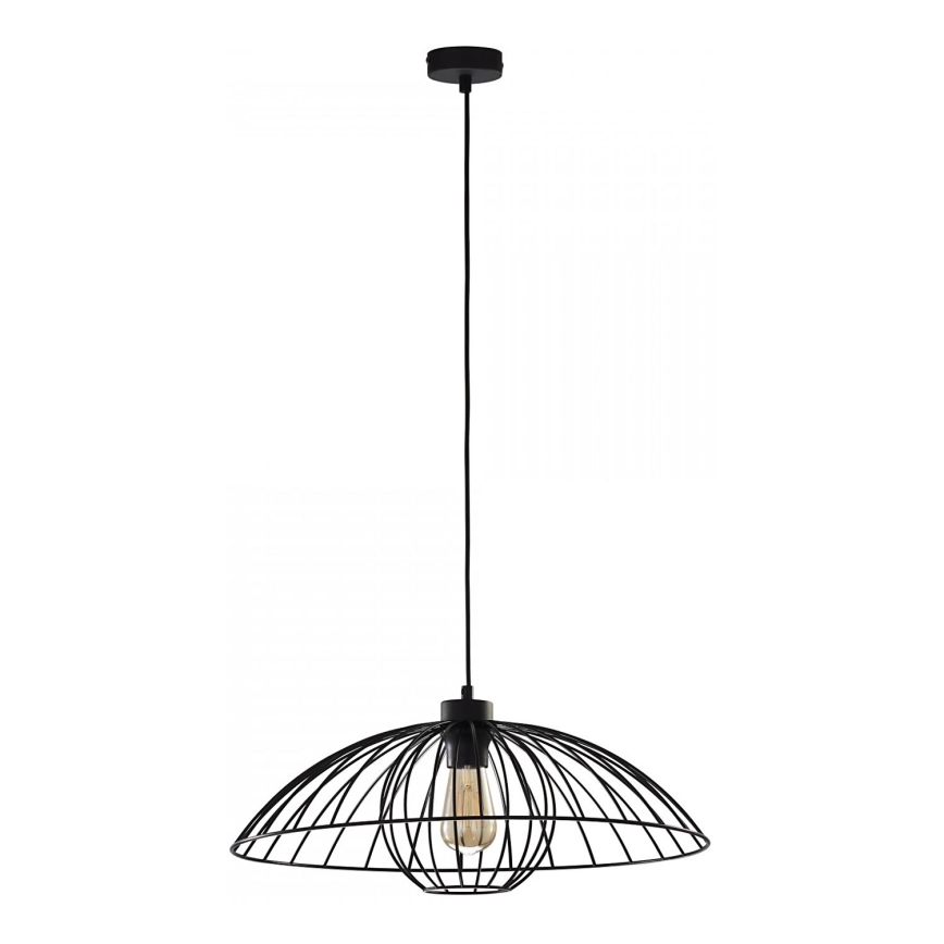 Ljuskrona med textilsladd BARBELLA 1xE27/60W/230V diameter 50 cm