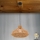 Ljuskrona med textilsladd BASKET 1xE27/40W/230V diameter 40 cm hampa