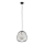 Ljuskrona med textilsladd BELL 1xG9/12W/230V diameter 24 cm svart/guld