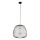 Ljuskrona med textilsladd BELL 1xG9/12W/230V diameter 33 cm svart/guld