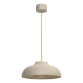 Ljuskrona med textilsladd BILBAO 1xE27/15W/230V diameter 40 cm beige
