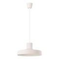 Ljuskrona med textilsladd BILO 1xE27/15W/230V diameter 35 cm grädde