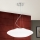 Ljuskrona med textilsladd BLANC 2xE27/60W/230V diameter 49 cm matt krom