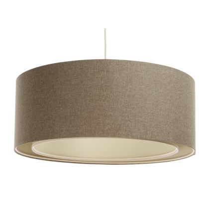 Ljuskrona med textilsladd BOHO TRINITI 1xE27/60W/230V brun