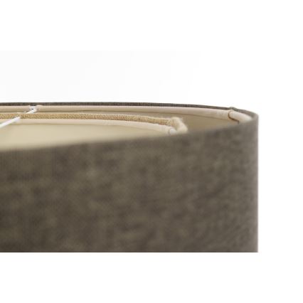 Ljuskrona med textilsladd BOHO TRINITI 1xE27/60W/230V grå/beige