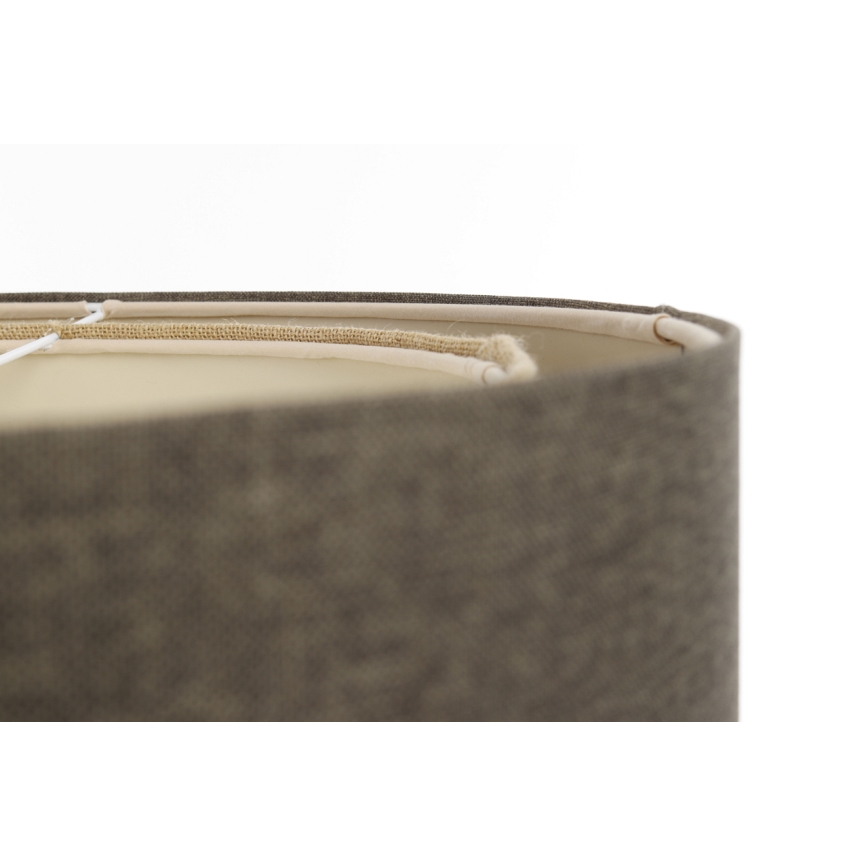 Ljuskrona med textilsladd BOHO TRINITI 1xE27/60W/230V grå/beige