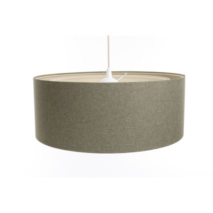 Ljuskrona med textilsladd BOHO TRINITI 1xE27/60W/230V grå