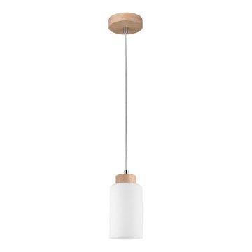 Ljuskrona med textilsladd BOSCO 1xE27/60W/230V ek